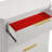 Kingsley 5-Drawer Chest in Gold and White Finish