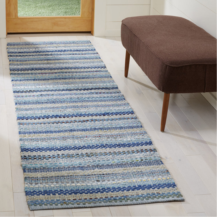 Vesey Hand Woven Cotton Striped Rug