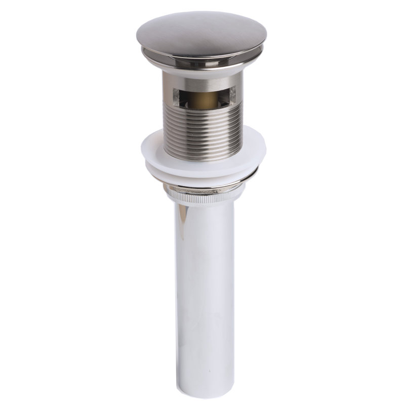 Widespread 2-handle Bathroom Faucet with Drain Assembly, Brushed Nickel