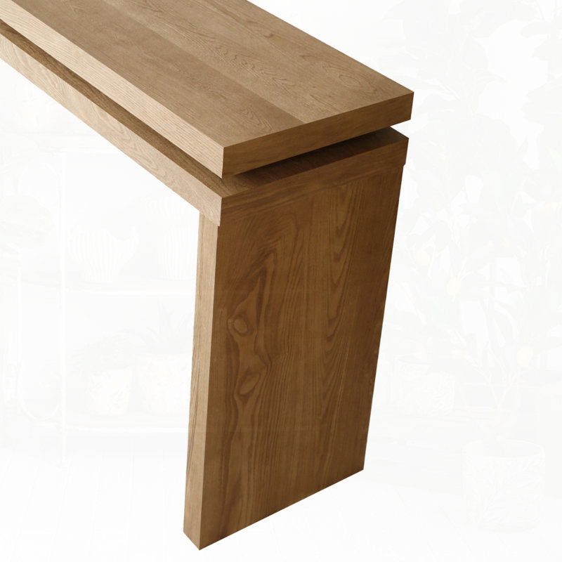 65" Long Farmhouse Entryway Sofa Table, Antique Brown