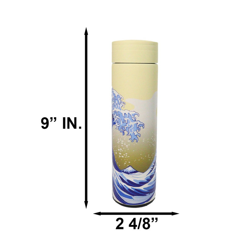 Ebros Gift Vacuum Insulated Stainless Steel Water Bottle with Tea Infuser