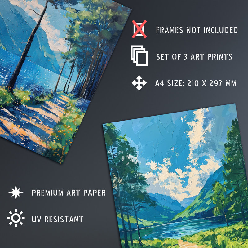 No Frame Print, 29.7cm H x 21cm W