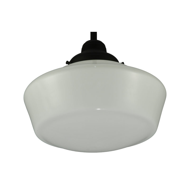 Luminaire suspendu 1 lumières scolaire single Revival, H 72 po x l 16 po x P 16 po