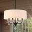 Lustre tambour en cristal 4 lumières Kayia