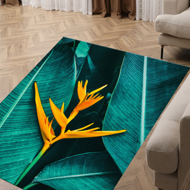 Vibrant Bohemian Style With Pile Soft Printed Rug Perfect for Adding a Splash of Color to Any Room in Your Home