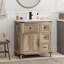 Meuble-lavabo de style champêtre avec lavabo (robinet inclus)-1855173250