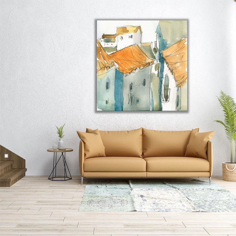 «Nerja Moment I», reproduction d'art sur toile, H 12 po x l 12 po