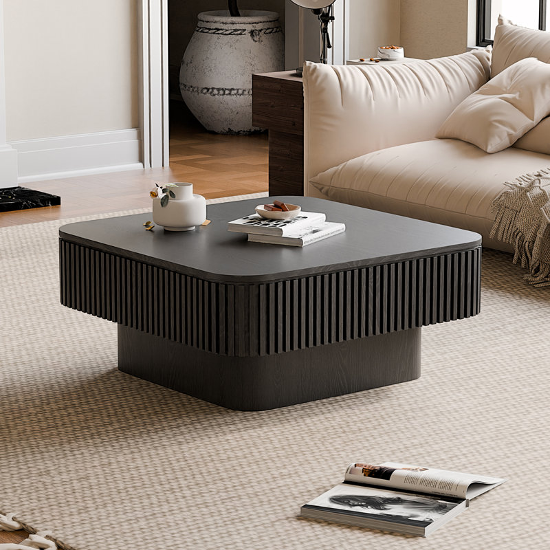 Table basse carrée avec rangement