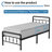 Lizar Metal Open-Frame Storage Bed-416934813