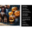Torchon chocolat chiot caniche d'Halloween-888558593