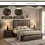 Ensemble de chambre à coucher pour grand lit 3 pièces avec 2 tables de chevet Boudin-600533275