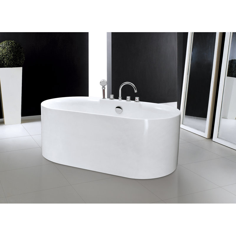 Baignoire de trempage autoportante en acrylique 59 po. X 32 po. Boishatel
