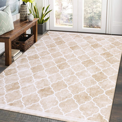 Tapis marocain antidérapant lavable à la machine pour le salon, les chambres, les tapis pliables pour la salle de jeux, la cuisine et le bureau