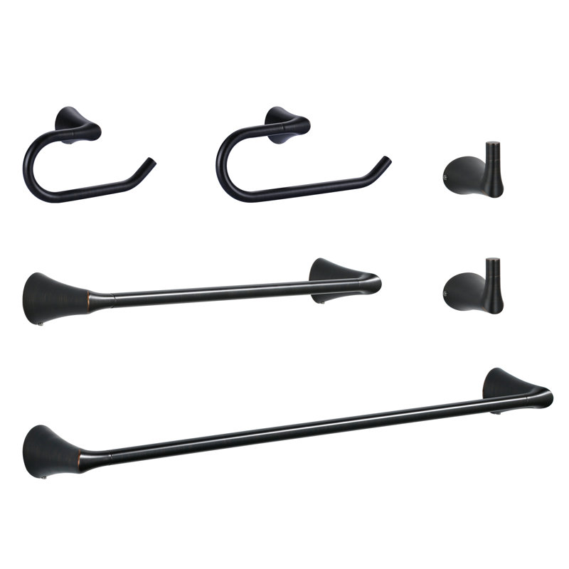 6-Piece Bath Hardware Set, Bronze