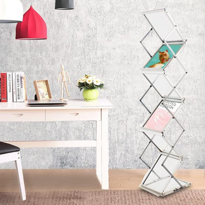 Porte-revues en aluminium, présentoir à 6 ...
