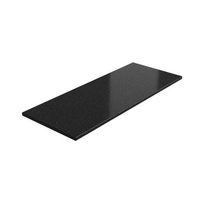 Comptoir de cuisine d'extérieur en granite noir Galaxy - 64 po