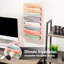  Organisateur de dossiers mural, porte-documents suspendu à 8 pochettes, fixation murale de bureau, filet métallique, rose-996207464