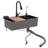 Stainless Steel Multifunction Kitchen Sink With Faucet-112201410