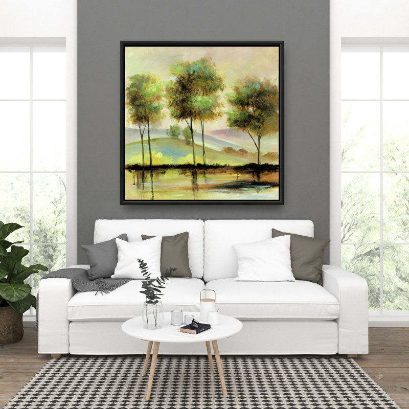 " Trees Near The Lake "