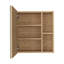 Armoire à pharmacie à porte simple H 19 po avec miroir, cinq tablettes intérieures-1893809963