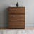 Modern 3 Drawer Dresser With Ample Storage For Bedroom, Living Room, Or Hallway   Elegant Walnut Finish