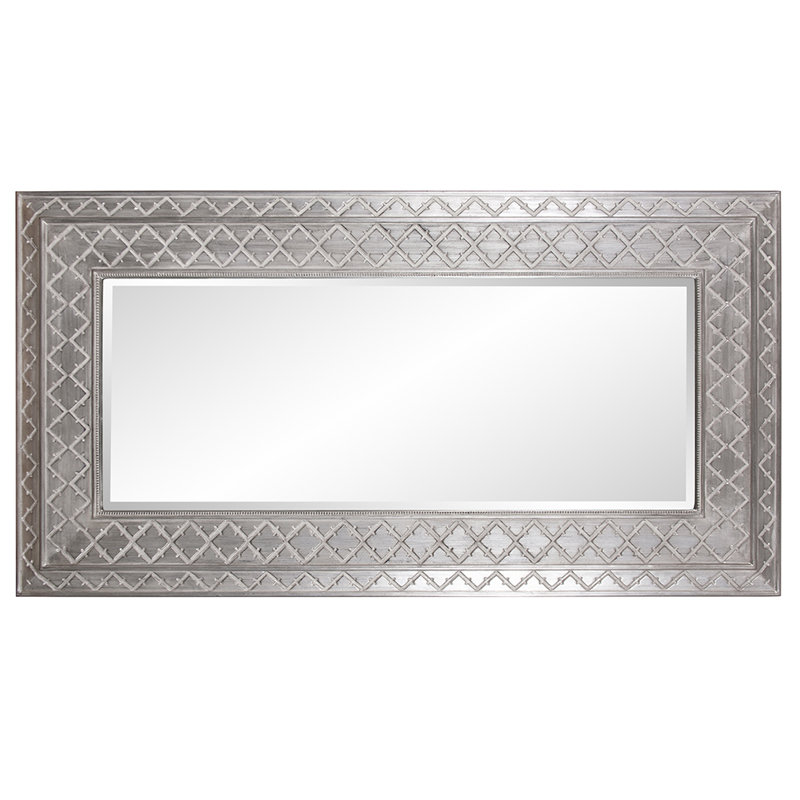 Diakite Wood Rectangle Wall Mirror