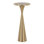 Table d'appoint contemporaine en métal et laiton moderne