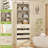 80"H Pantry Cabinet with Adjustable Shelves and Drawers-1833739449