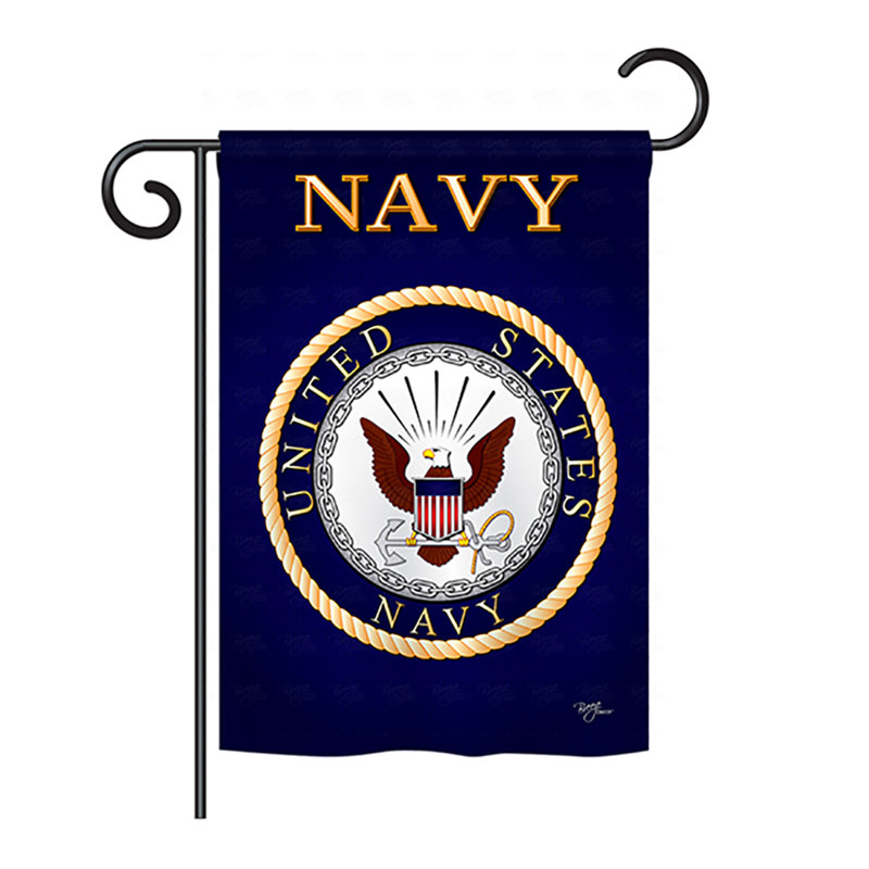 Navy Blue Polyester Military House Flag 28x40