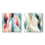 Crissie - Ensemble de 2 collages carrés à formes abstraites-101845411-101845414