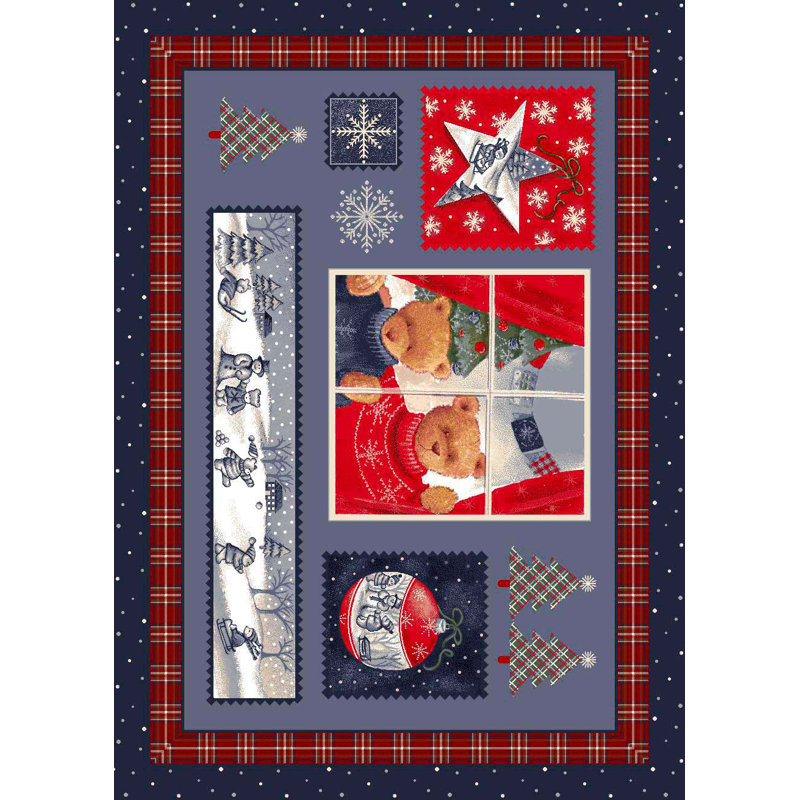 Norsworthy Christmas Cuddles Area Rug, Rectangle 3'10" x 5'4"