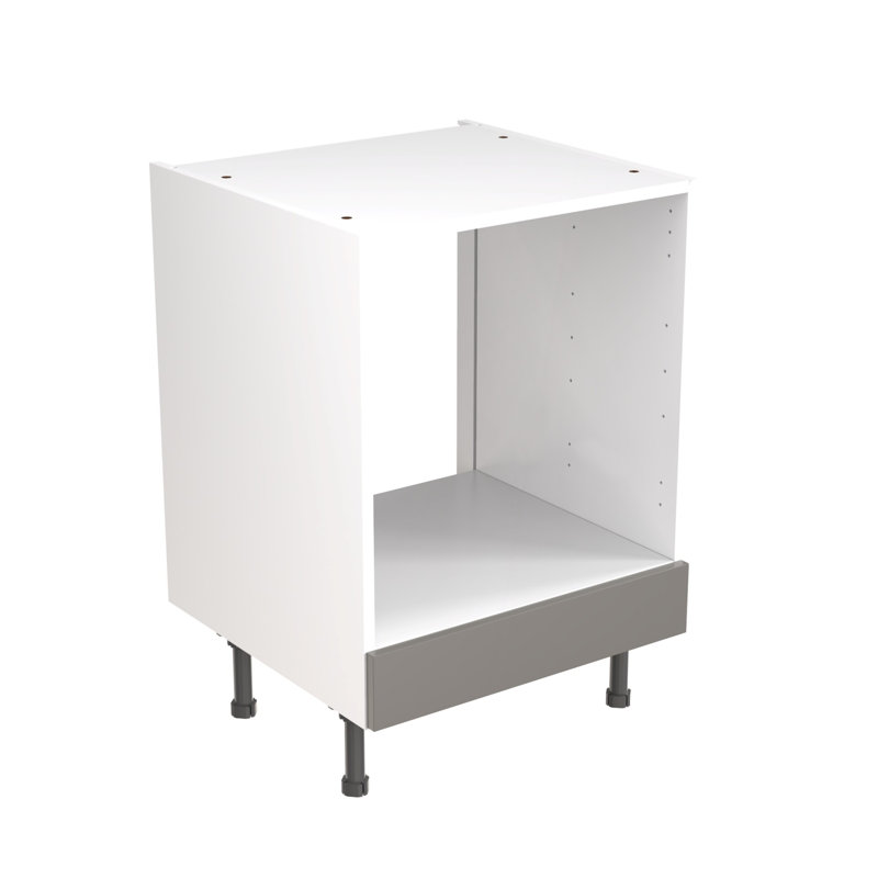 Kitchen Kit Flatpack J Pull Matt Base Unit Oven, Dust Grey