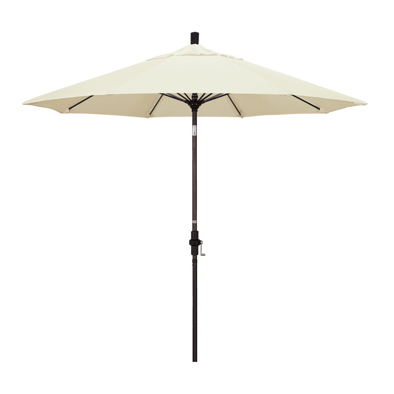 Roverta 9' Market Sunbrella® Umbrella, Canvas Canvas Sunbrella® Canvas, Black