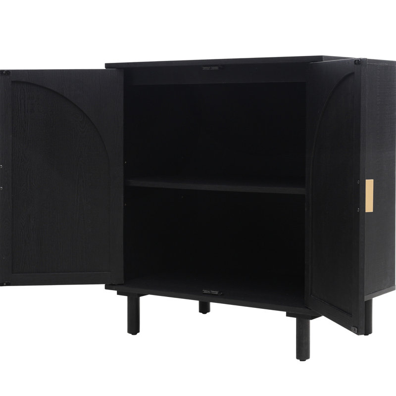 Composition de la tablette de chambre à coucher pour salon avec 2 portes avec système de rangement conçu, résistant et réglable