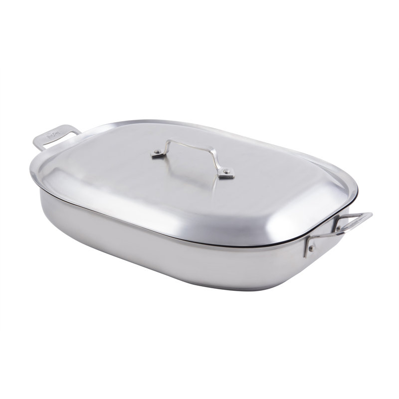 Bon Chef Cucina 5 qt. Stainless Steel Round Braiser