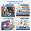 Matelas de sol futon japonais portable et confortable - lit de couchage pliable en forme de tatami, idéal pour une chambre, un dortoir, une chambre d'amis, un VR ou le camping. Disponible en formats simple et double.-2000805270-2000805272