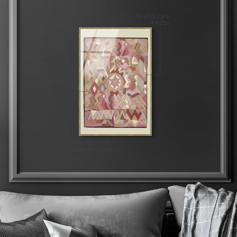 Tapestry Boehme Print by Oliver Gal, 16"H x 11"W, Gold Floater Frame