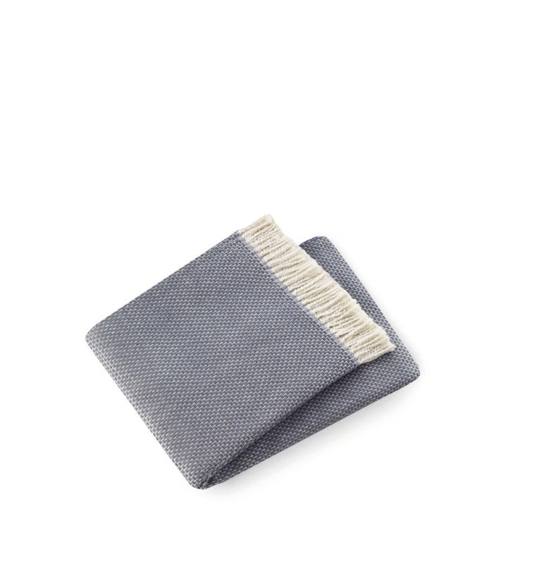 Jeté Slanted, Gris ardoise