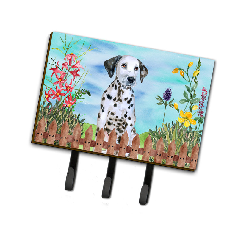 Organisateur de clés à ressort avec crochets à clés, Chiot Dalmatien