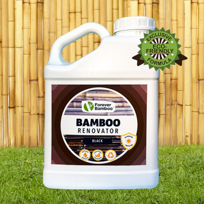 Forever Bamboo Renovator Exclusive Formula, Water-based, Eco-friendly Uv-protection Bamboo Restoration Solution Dark Stain, 1 Gallon