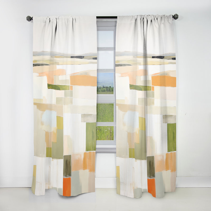 Gurkeerat - Rideau Meadow - Rideau obscurcissant sans motif - 1 panneau, L 52 po x L 108 po
