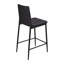 Upholstered Counter Stool with Metal Frame
