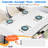 10 Pack White Plastic Tablecloth Disposable Rectangular Table Cloth 54 x 108 Inch Table Cover for Parties