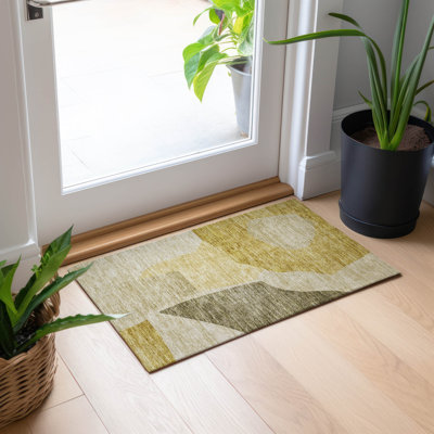 Christis Flatweave Washable Abstract Indoor / Outdoor Rug