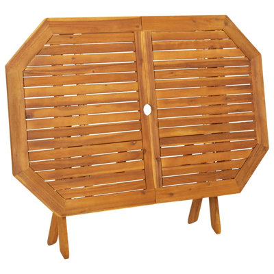 Toxey 4 - Person Acacia Patio Dining Set with