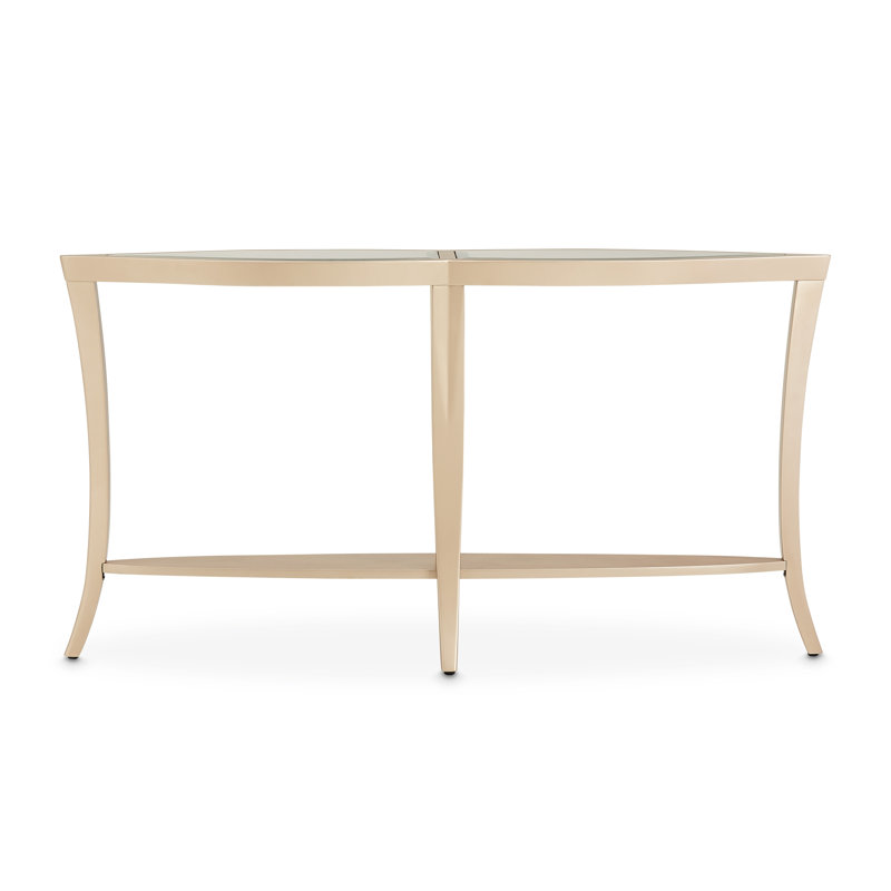 Malibu Crest 61'' W Glass Console Table