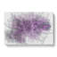 Striking Purple Flower in Abstract - Wrapped Canvas Drawing - Wrapped Canvas-55339186