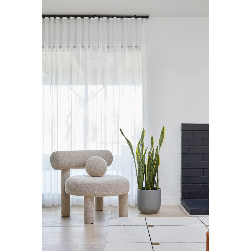 Pot de fleurs en céramique, H 11,25 po x l 11,75 po x P 11,75 po, Gris