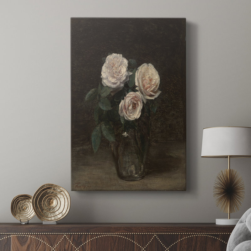 Impression florale rétro CXVII - galerie Cavas sur mesure, H 12 po x l 8 po