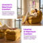 Grand fauteuil à billes ergonomique avec repose-pieds, canapé-lit moelleux pour le salon et la chambre à coucher-129022219